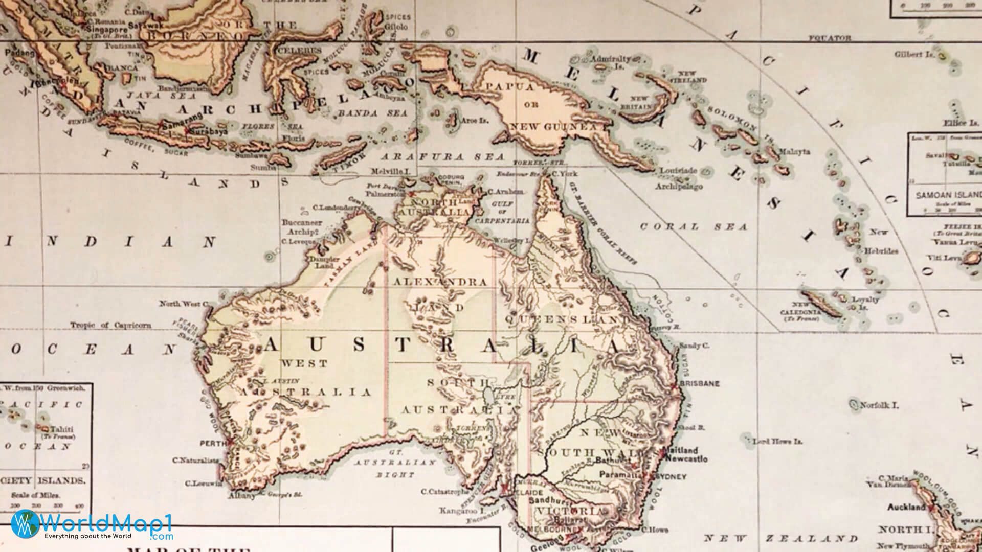 Historical Map of Australia